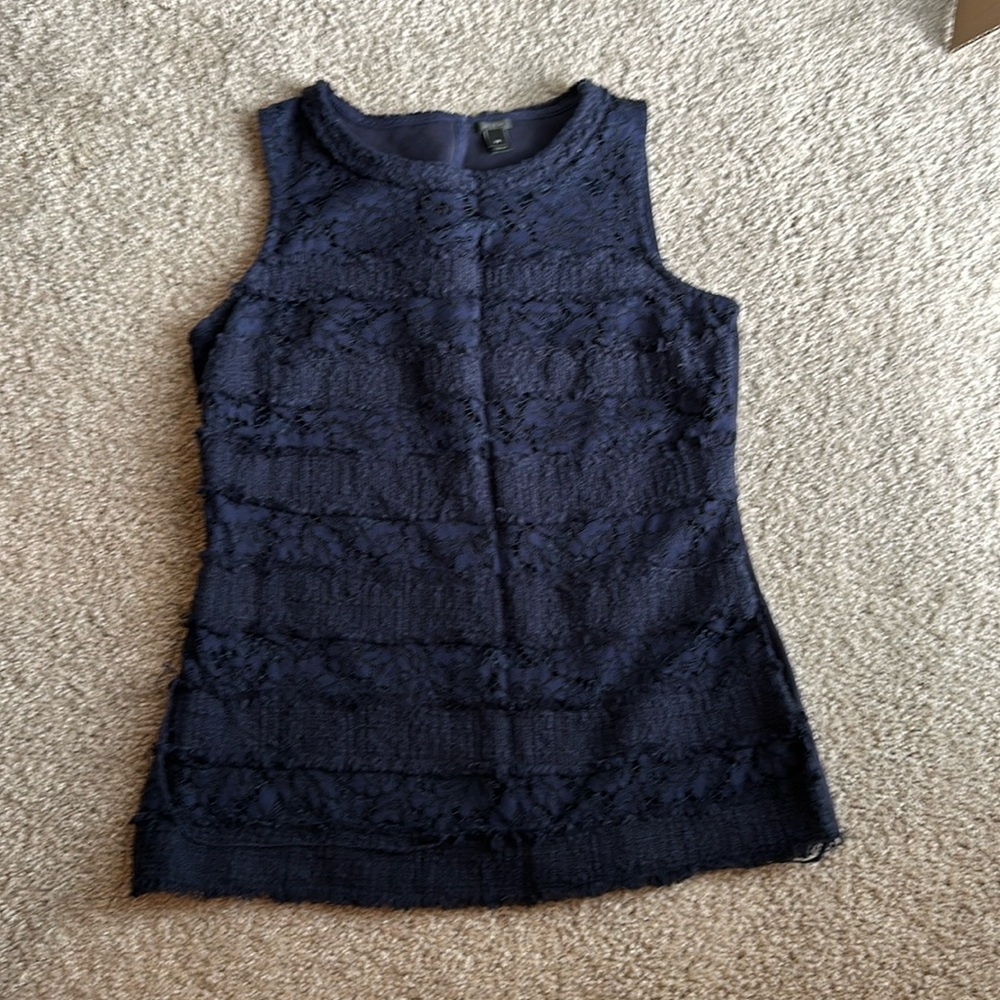 Jcrew Lace front tank